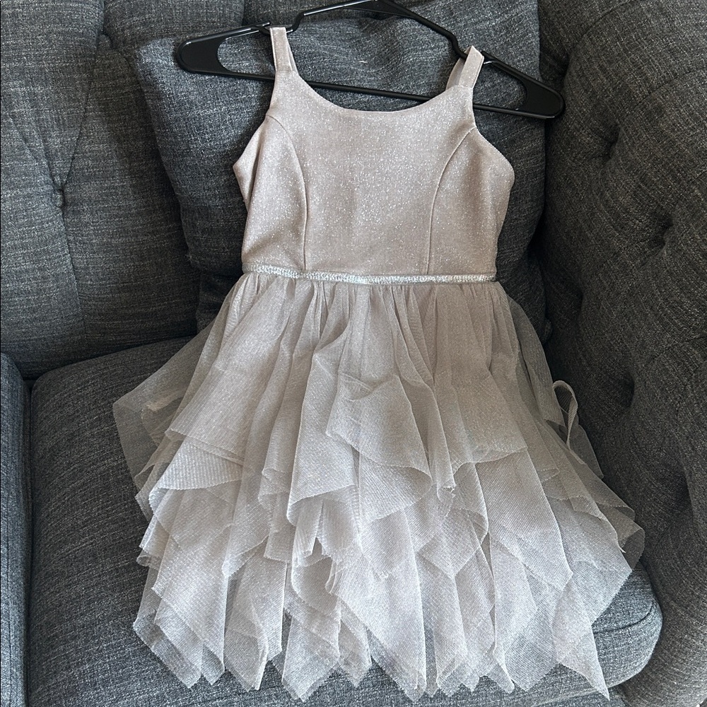 Cat & Jack Sparkling Cream Tulle Dress